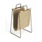 Homeroots Hanging Burlap And Iron Magazine Rack 389460 - alternate 4