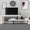 Leisuremod Orford TV Stand with MDF Shelves and Powder Coated Iron Legs, White ORS88W - alternate 3