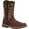 Georgia Boot Core 37 11" Steel Toe Western Pull-On Work Boot, Brown, Size 12 GB00727 - alternate 1