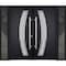 Vdomdoors Steel Double Doors Deux 6500 Black 2 Sidelight Exterior Windows Stainless Inserts Single Modern Pai DEUX6500DEXD-BLK-RH-W14+72+14 x H80 - alternate 1