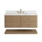 James Martin Vanities Allamari 48" Single Vanity, Dune Mist w/ 3 CM White Zeus Silestone Top D640-V48-DMS-WWZ - alternate 3