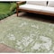 Homeroots 10' X 14' Sage And Ivory Abstract Washable Indoor Outdoor Area Rug 612706 - alternate 1