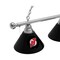Holland Bar Stool Co New Jersey Devils 3 Shade Billiard Light, Chrome Fixture BL3CHNJDevl - alternate 3
