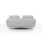 Homeroots Contempo Retro 78in Light Gray Loveseat 480890 - alternate 4