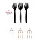 Smarty Had A Party Black Disposable Plastic Serving Forks 150 Forks, 150PK 2651-B-CASE - alternate 3