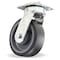 Hamilton Standard Duty Kingpinless Caster, 6" x 2" Duralast-XC Polyurethane (70D) on Cast Iron Wheels S-52K-6DB70 - alternate 1