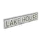 Homeroots 5" X 24" Gray and Brown Lake House Metal Wall Decor 489619 - alternate 3
