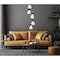 Z-Lite Aimie 5-Light Chandelier, 12 in W x 16 in H, Matte Black 828P7-5R-MB - alternate 4