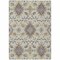 Homeroots 5' X 8' Ivory Brown And Green Oriental Washable Indoor Outdoor Area Rug 597693 - alternate 4