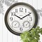 Westclox Clock, 20 in Dia, Round, Bronze Frame, Plastic Clock Face, Analog, Glass Lens 32247 - alternate 3