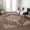 Homeroots 9' X 12' Red Beige And Brown Oriental Washable Indoor Outdoor Area Rug 605251 - alternate 4