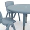 Flash Furniture 5 PC Plastic Activity Table and 4 Chairs Set, 10.5 in Seat Height-Dusty Blue YU-YCX-0073-2-ROUND-TBL-DSTYBL-E-GG - alternate 3