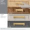 Amerock Appoint 3 in & 3-3/4 in 76mm & 96 mm Center-to-Center Champagne Bronze Cabinet Cup Pull BP36762CZ - alternate 5