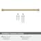 Amerock Appoint 12-5/8 inch 320mm Center-to-Center Golden Champagne Cabinet Pull BP37362BBZ - alternate 2