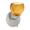 Besa Lighting Tay Tay Mini Sconce, Honey, Satin Nickel Finish, 1x5W LED 1SW-5605HN-LED-SN - alternate 1