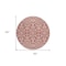 Homeroots 8' Red And Ivory Round Damask Washable Indoor Outdoor Area Rug 595189 - alternate 4