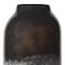 Homeroots 12" Black And Gray Glass Cylinder Table Vase 608310 - alternate 2
