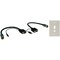 Tripp Lite SVGA/3.5mm Connector Kit, SVGA, Wall Plate, Color: Black EZA-VGAAX-2 - alternate 1