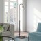 Homeroots 62" Black Arched Floor Lamp With Clear Transparent Glass Globe Shade 523586 - alternate 5
