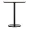 Flash Furniture 36" Square Tabletop, Seamless Surface Technology, Dark Brown with 24" Black Round Bar Height Base ST-SQ36-WBR-TR24B-GG - alternate 2