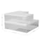 Martha Stewart Brody Clear Plastic Storage Organizer Bins W/ White Engineered Wood Lids, 3 Pack Small/Medium/Large BE-PB3317-WD-3-CL-WH-MS - alternate 4