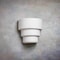 Luxury Lighting Fasciato 10 in Tall Ceramic Outdoor Wall Light, Paintable White Bisque, 2PK (2) 124-00-W-ud-7 - alternate 2