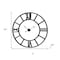 Homeroots 54" Round Xl Industrial Style Wall Clock With Open Face Desing 376239 - alternate 4