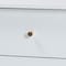 Baxton Studio Lucera Mid-Century White 2-Drawer Bobbin Nightstand 257-14121-ZORO - alternate 5