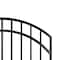 Nuvo Iron 45in Wx 56in H Coral Gate Arched Rails, 48in W Opening, Self Close Hardware w/Double Side Handle ICGA4556 - alternate 7