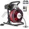 Vevor Drain Cleaner Machine Drain Auger 75FT x 1/2 Inch Manual Feed & 4 Cutters RC-9002G - alternate 1