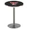 Holland Bar Stool Co 42" Stainless Steel Texas Tech Pub Table, 36" dia. Top L214S4236TXTech - alternate 1