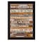 Homeroots Man Cave Rules 1 Black Framed Print Wall Art 405175 - alternate 1