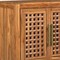 Homeroots 71in Brown Solid Wood Carved Geometric Sideboard with Four Doors 634325 - alternate 4