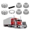 Mytee Products Chrome Axle Covers Kit - 33mm Screw On Lug Nut Caps, Front & Rear Axle Cover LNC-KIT-SPK - alternate 4