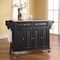 Crosley Full Size Wood Top Kitchen Cart KF30001EBK - alternate 4