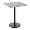 Flash Furniture 36" Square Tabletop, Seamless Surface Technology, Gray Faux Concrete, 24" Black RND Bar Height Base ST-SQ36-CMGY-TR24B-GG - alternate 1