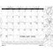 House Of Doolittle Monthly Desk Pad Calendar, Black & White Doodle, 12 Months, Jan-Dec, 22 in x 17 in 187 - alternate 2