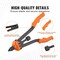 Vevor Rivet Nut Tool 16in Rivnut Tool Kit 13 PCS Mandrels and 186 PCS Rivet Nuts, 13PK DY-8804 - alternate 3