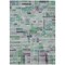Homeroots 5' X 8' Artichoke Green Charcoal And Purple Striped Washable Indoor Outdoor Area Rug 603510 - alternate 4