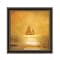 Homeroots Solo Gold Sunset Sailboat Black Framed Print Wall Art 529605 - alternate 2