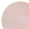Smarty Had A Party Pink with Gold Organic Round Plastic Dinnerware Value Set (120 Dinner Plates+120 Salad Plates), 240PK 930PGVP-CASE - alternate 5