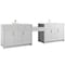 James Martin Vanities Bellshire 120" Dual Vanity Set w/ 24" Make-Up Counter, Bright White w/3 cm White Zeus Silestone Top 660-VMC120-BW-3WZ - alternate 3