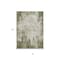 Homeroots 8' X 10' Olive Green And Ivory Abstract Washable Indoor Outdoor Area Rug 612337 - alternate 3