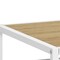 Homeroots 42" Natural and White Wood and Metal Sled Computer Desk 489857 - alternate 4