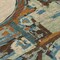 Homeroots 8' Beige Brown And Copper Round Geometric Washable Indoor Outdoor Area Rug 589370 - alternate 3