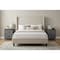 Homeroots Set Of Two 12" Gray And Black Fabric Metal And Wood Two Drawer Dresser, 2PK 635728 - alternate 3