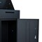Homeroots Set of Two Black Multi-Tier Steel Mail Box With Lid, 2PK 714598 - alternate 4