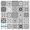 Homeroots 5" X 5" Shades Of Black Mosaic Peel And Stick Removable Tiles 390834 - alternate 2