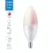 Wiz 40W Equivalent Color Changing B12 Candelabra Dimmable Smart LED Decorative Light Bulb 603522 - alternate 2
