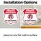 Signmission Private Driveway Shield Sign No Turn Aro, 4 inch X 4 inch, Vinyl Decal, 2PK SHI-D-2PACK-4-435 - alternate 4